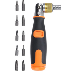 MASTERTOOL - Set Completo Cacciavite a Cricchetto Portatile 10 in 1